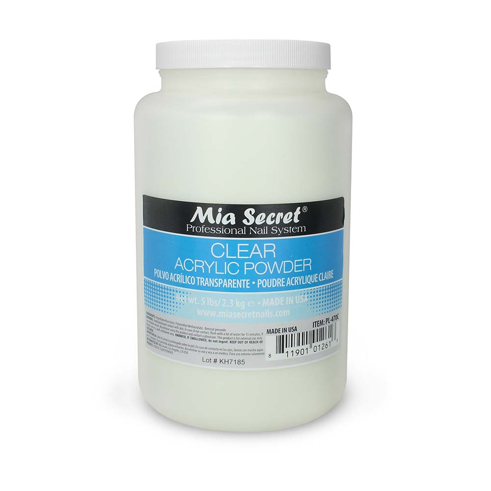 Clear Acrylic Powder 5Lbs
