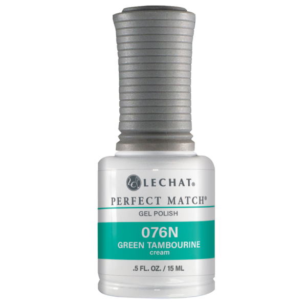 PMS076N Green Tambourine- Gel Polish & Nail Lacquer 1/2oz.