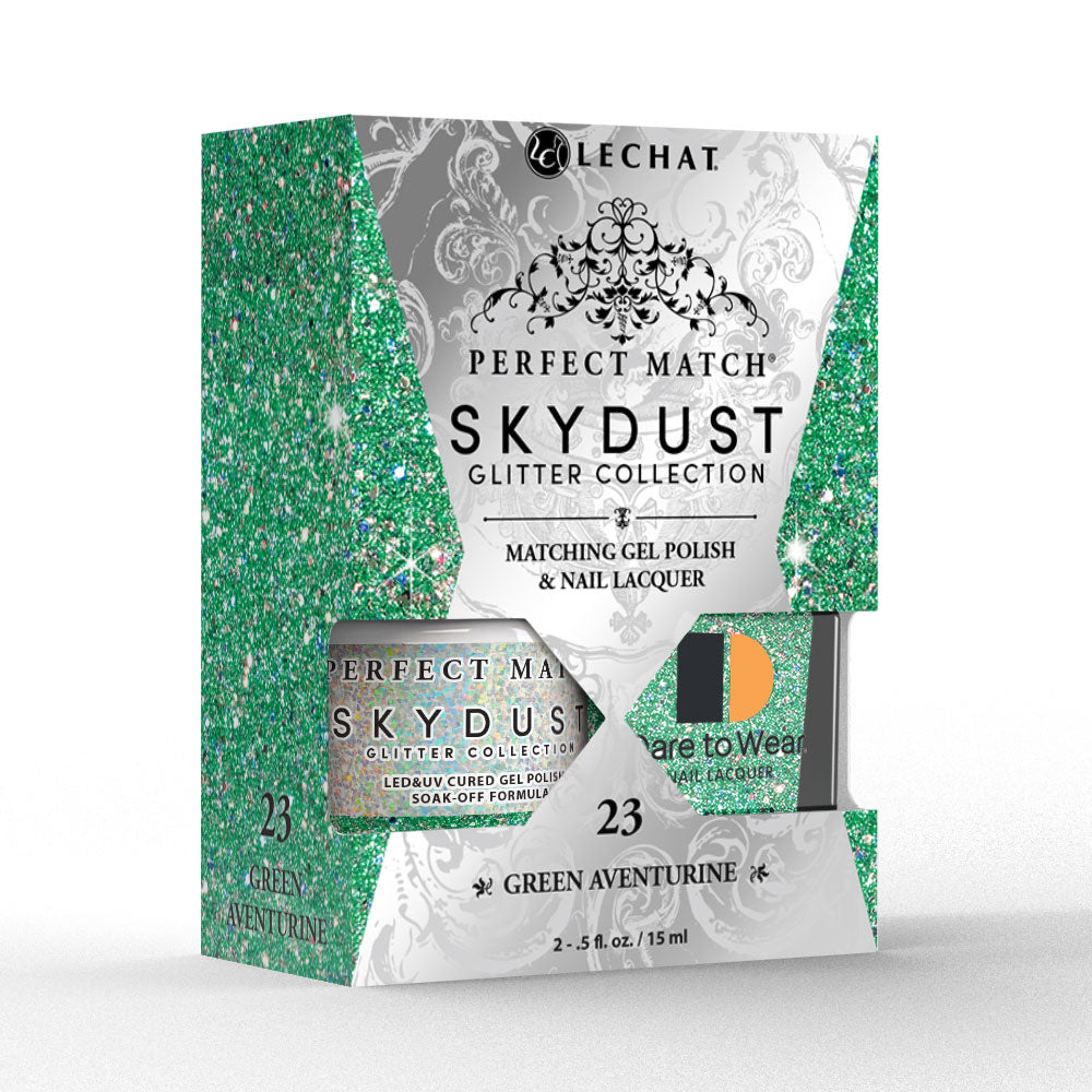 SDMS23 Green Adventurine - Sky Dust Duo