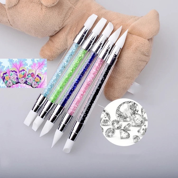 *5pc Silicone Chrome & Sticker Applicator Set