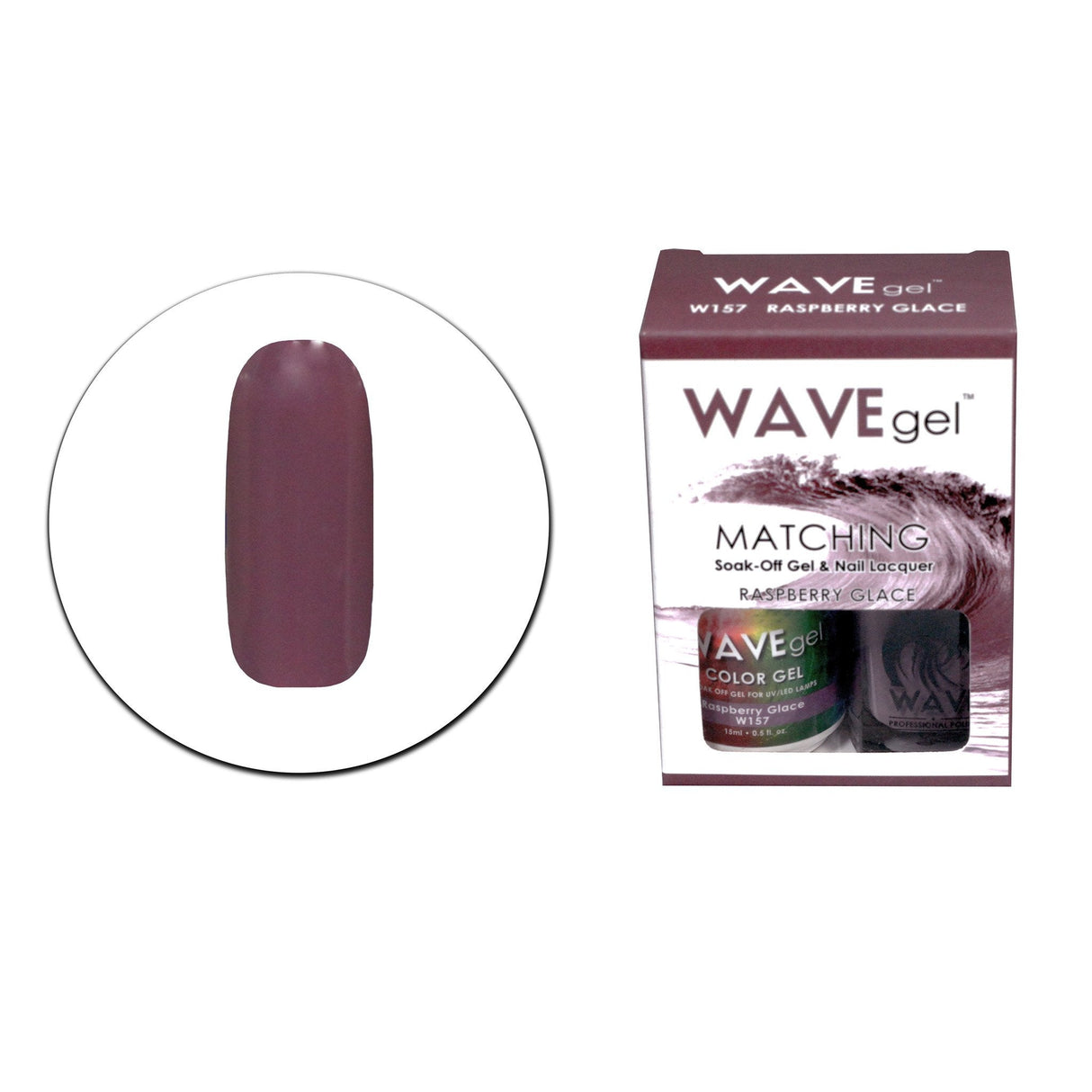 Raspberry Glace #157- Wave Gel Duo