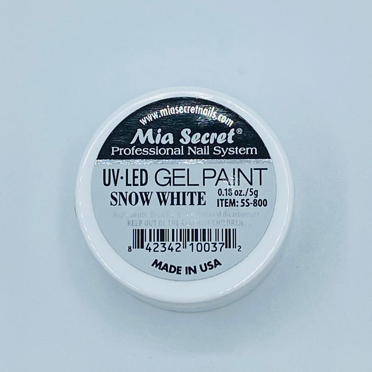 UV LED Snow White Gel Paint 0.18oz