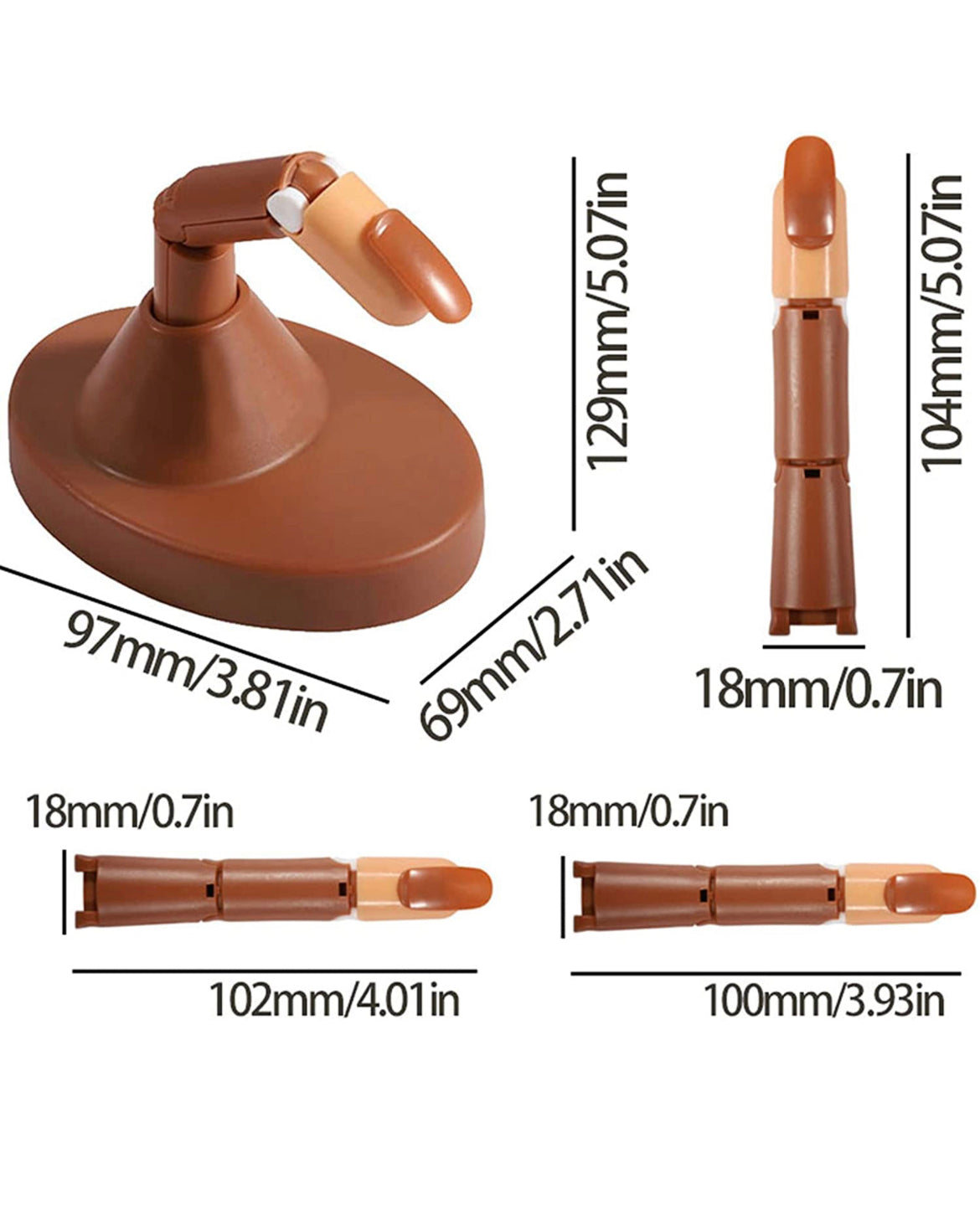 Nail Training Fingers Display