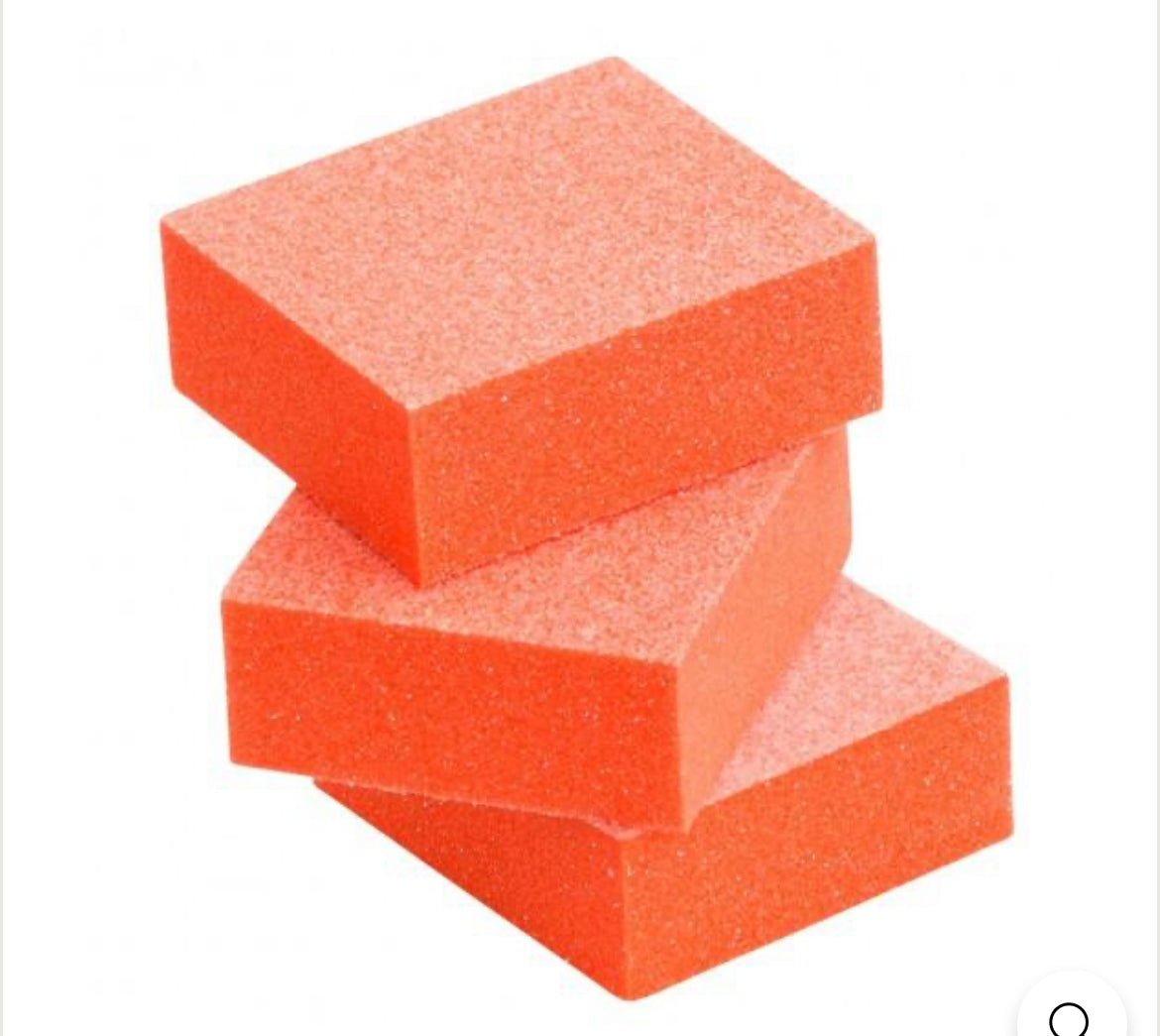 10pc DND Mini Nail Buffer - 80/80 Orange/White JAPAN