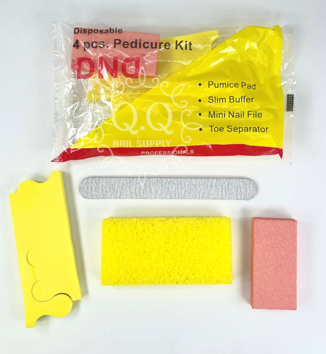(1pc) DND Disposable Pedicure Kit - 4 pc. (Yellow)