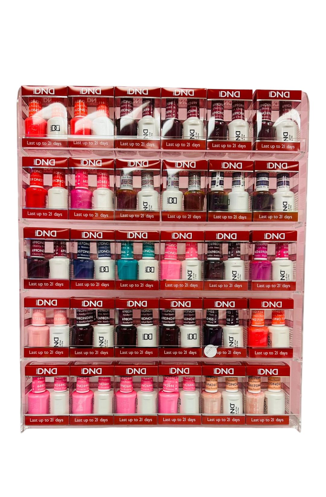 Acrylic Wall Polish Rack - 60 Bottles