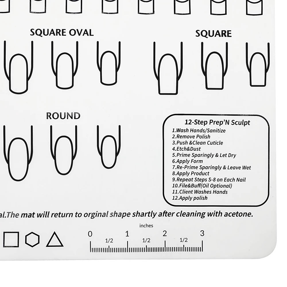 Silicone Nail Practice Mat
