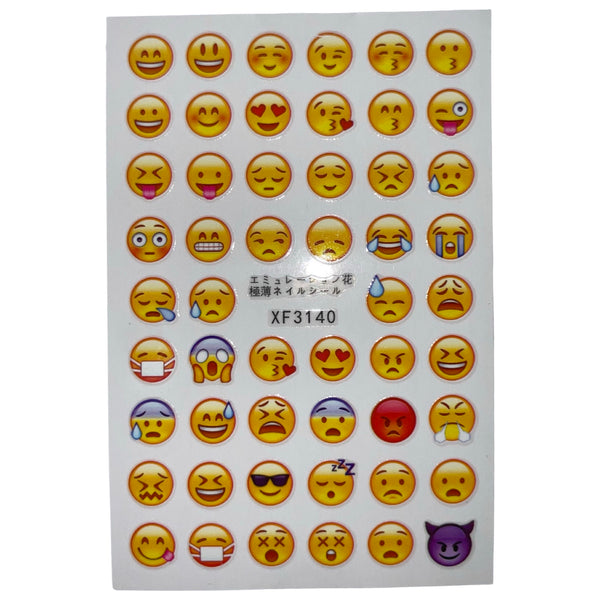 Nail Sticker - XF3140 Emojis