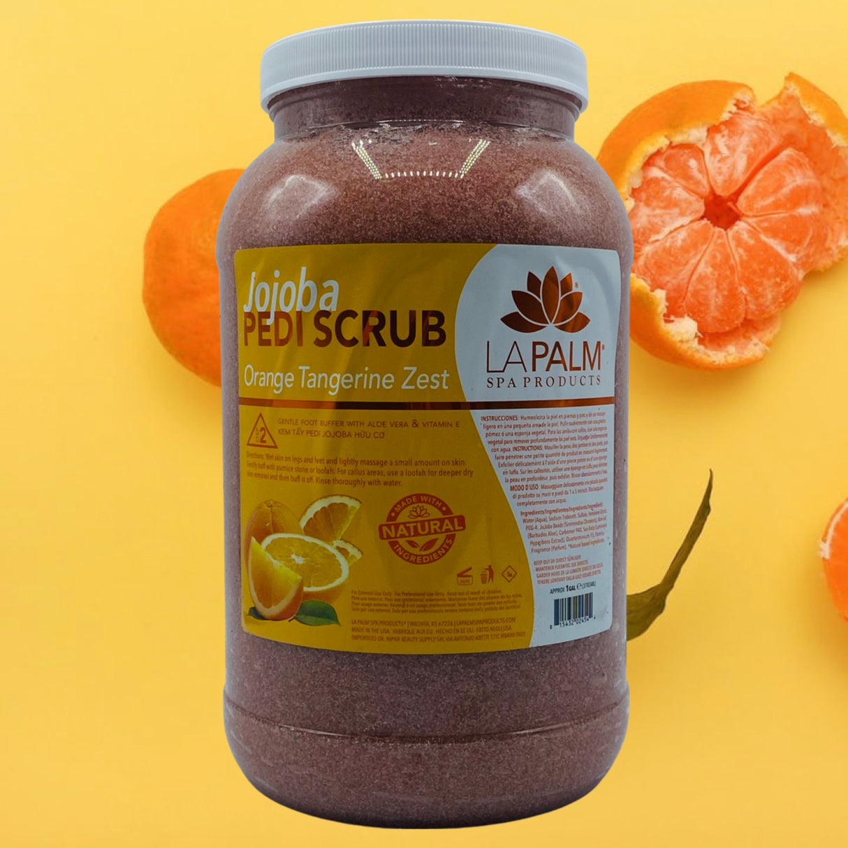 Jojoba Pedi Scrub 1gl - Orange Tangerine Zest