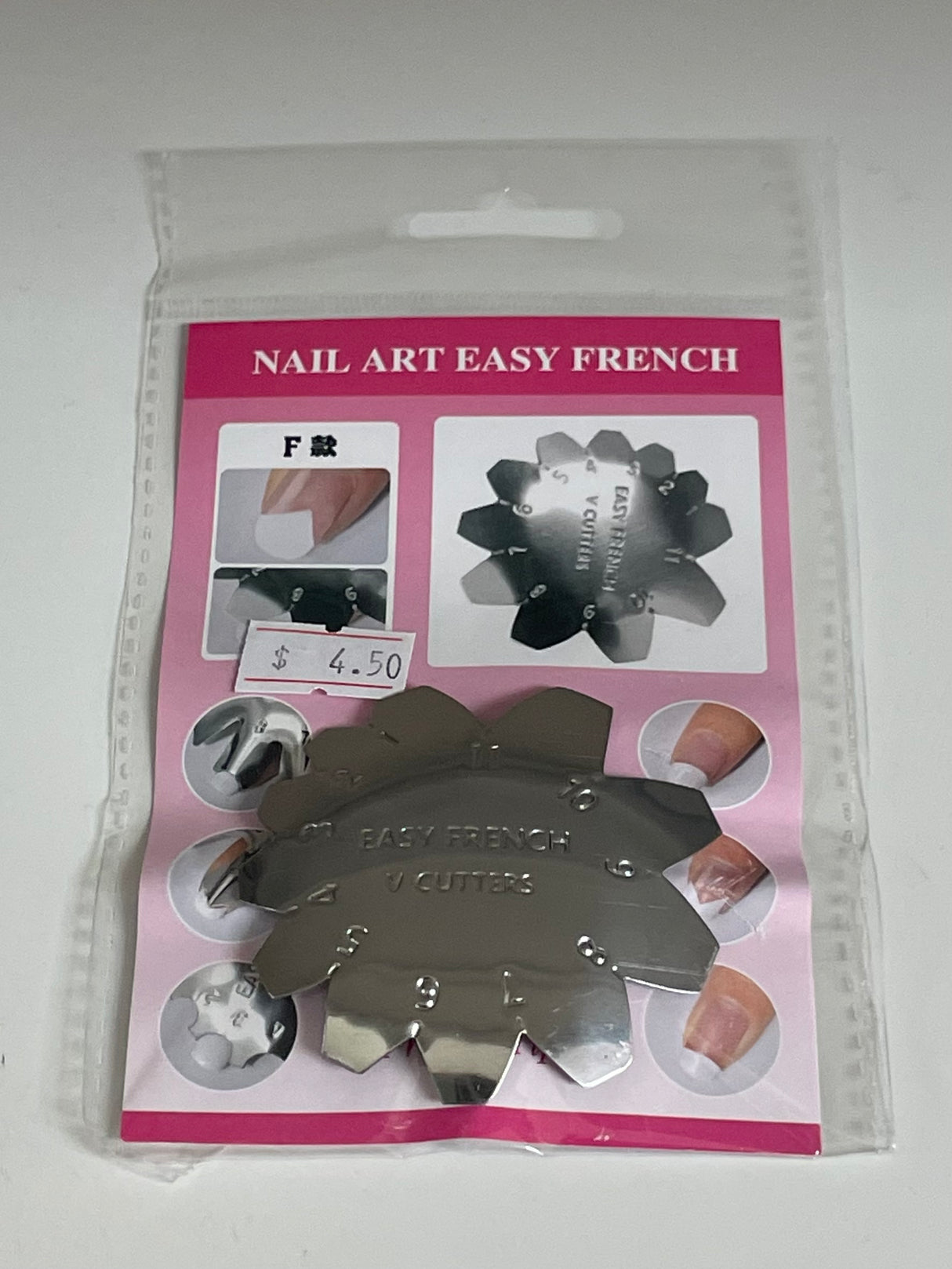 Easy French Smile Metal Template #F