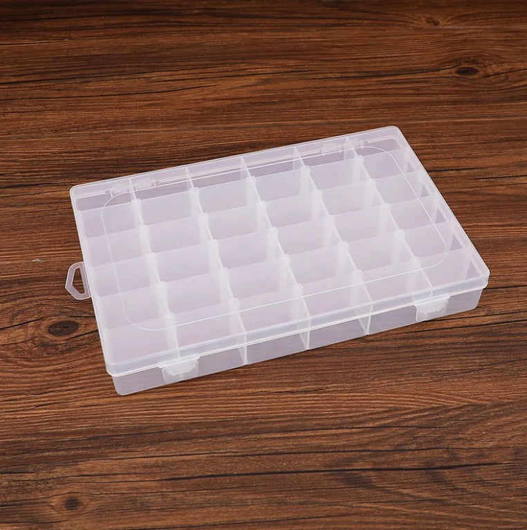 Compartment Box - 36 Slots Clear