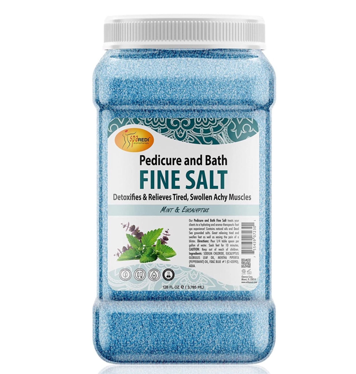 Mint Eucalyptus Fine Salt - 128oz