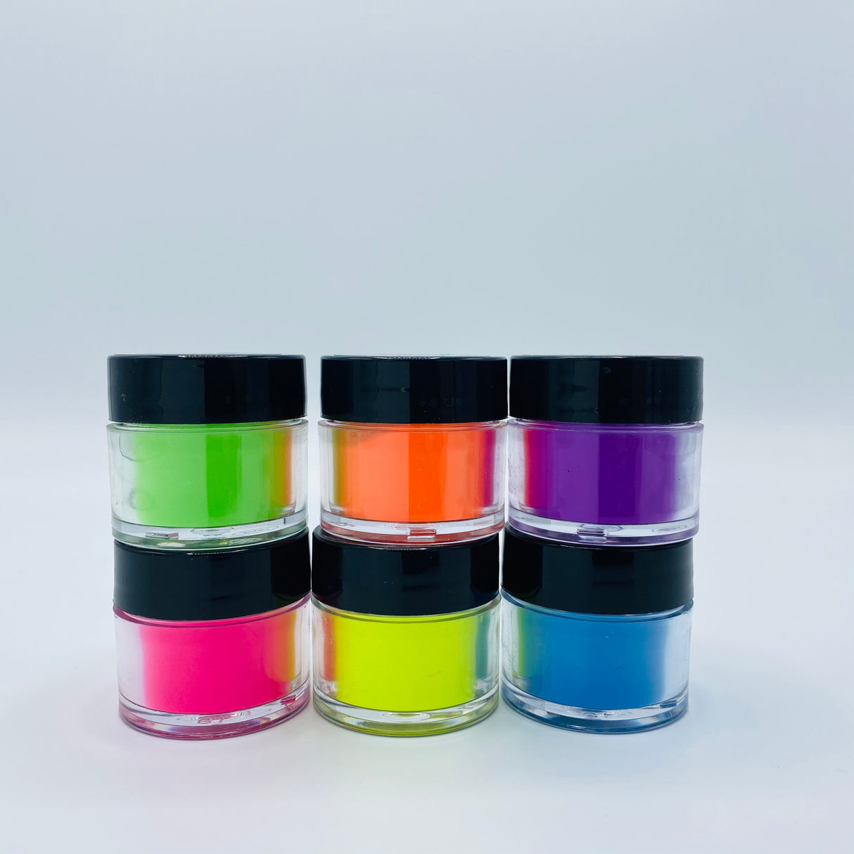 Chic Neon Nail Art Powder Collection 6pcs