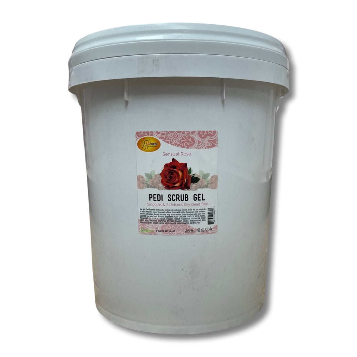 Sensual Rose Mani-Pedi & Body Scrub Gel - 5 Gal Pail