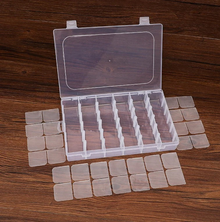 Compartment Box - 36 Slots Clear