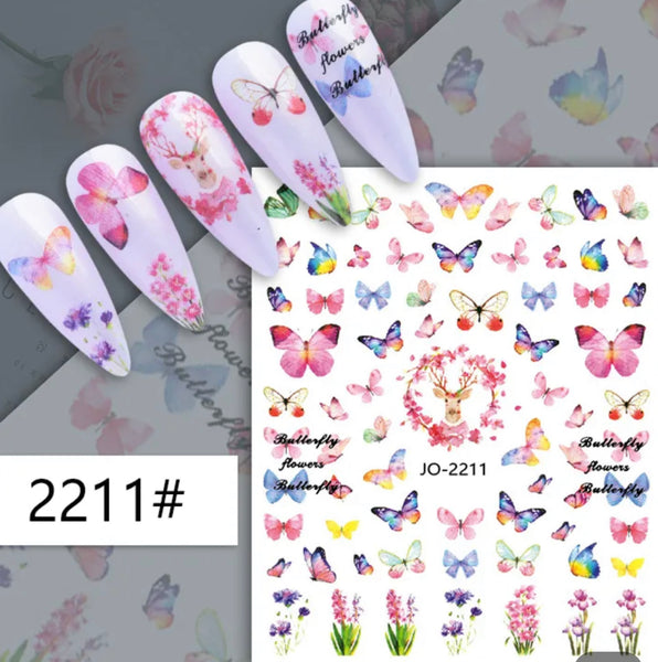 Butterfly Nail Sticker - JS-HD6-6