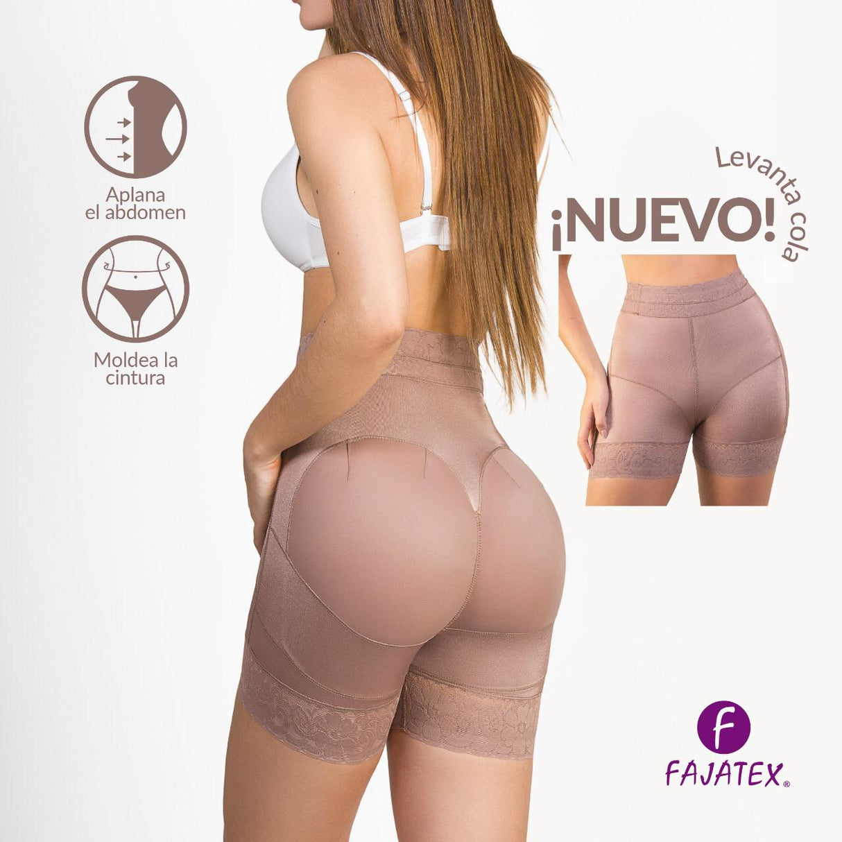 Shapewear Faja | Boxer Slim Butt Lift | 950 | Cocoa