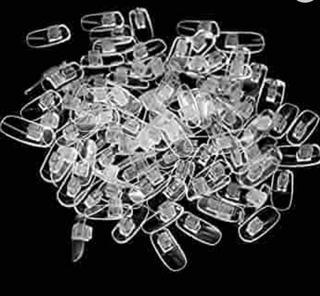 Replacement Refill Nail Tips,For Flexible Practice Nail Hand,- 100pc/bag