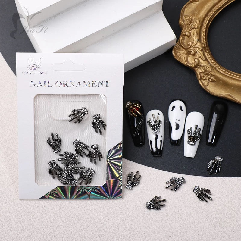 Skeleton Hand Charm #3 - 30pc