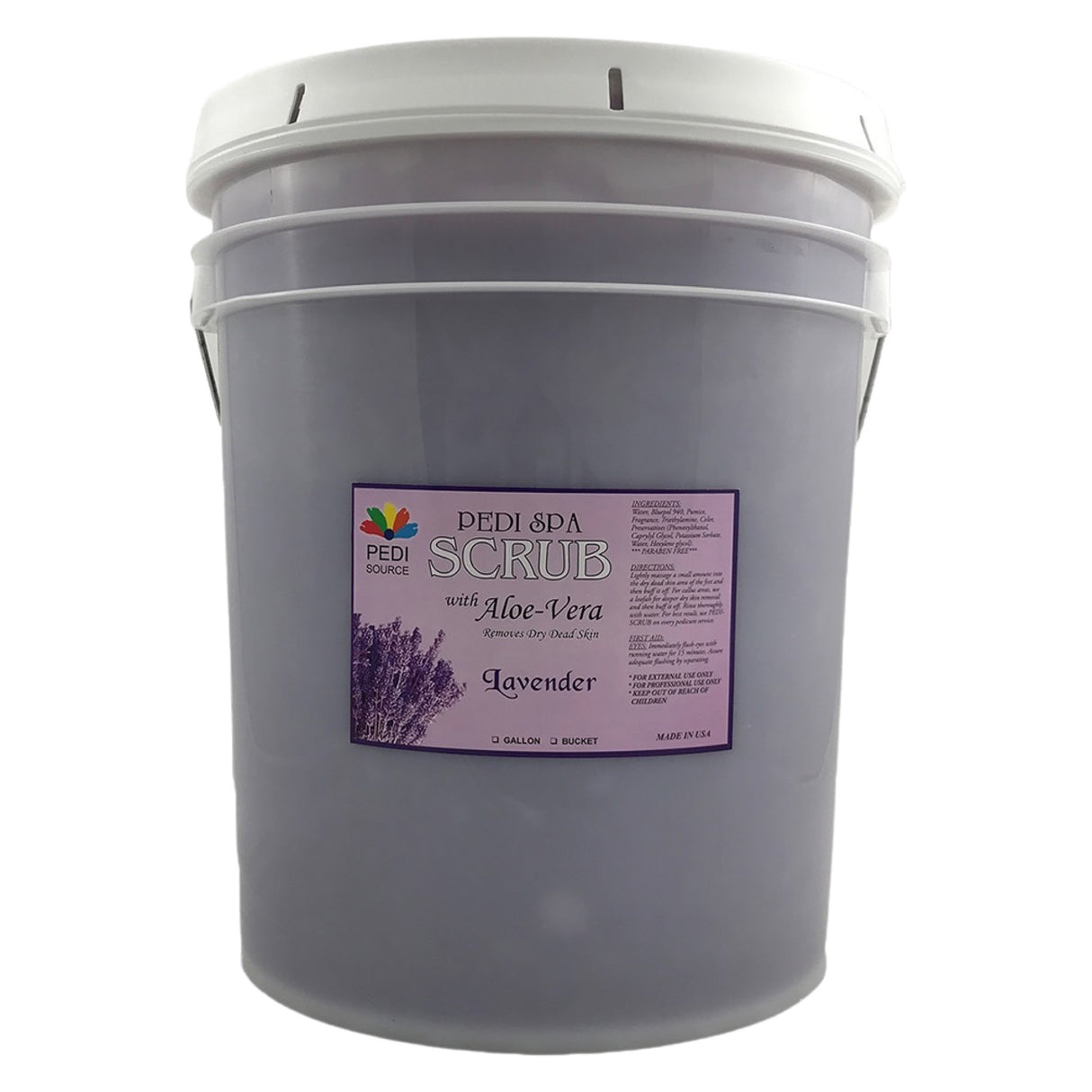 Pedi Spa Scrub Lavender Gel - 5 Gallon