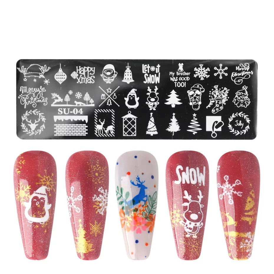 Nail Art Stamping plate SU-04