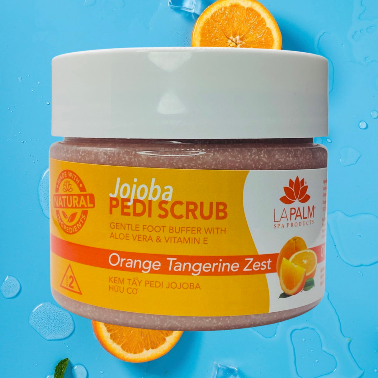 Jojoba Pedi Scrub Gel 12oz - Orange Tangerine Zest