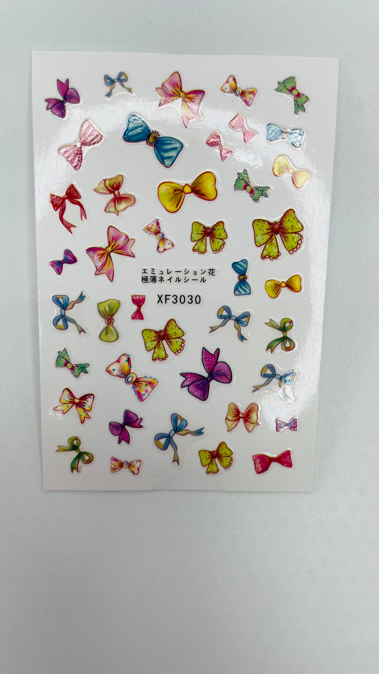 Decal Nail Sticker - XF3030 Bow