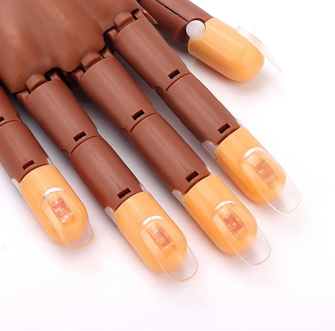 Replacement Refill Nail Tips,For Flexible Practice Nail Hand,- 100pc/bag