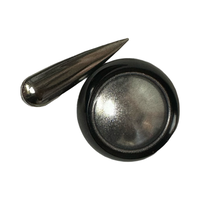 Chrome Nail Powder Dark  Silver