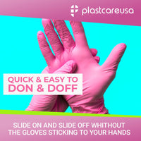 Bloom Pink Nitrile  Glove - Extra Small (100 Box)