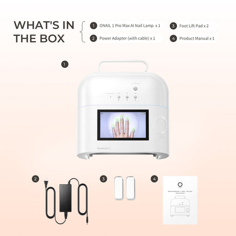 ONAIL 1 PRO MAX | 6 Seconds | Rechargeable AI Nail Lamp