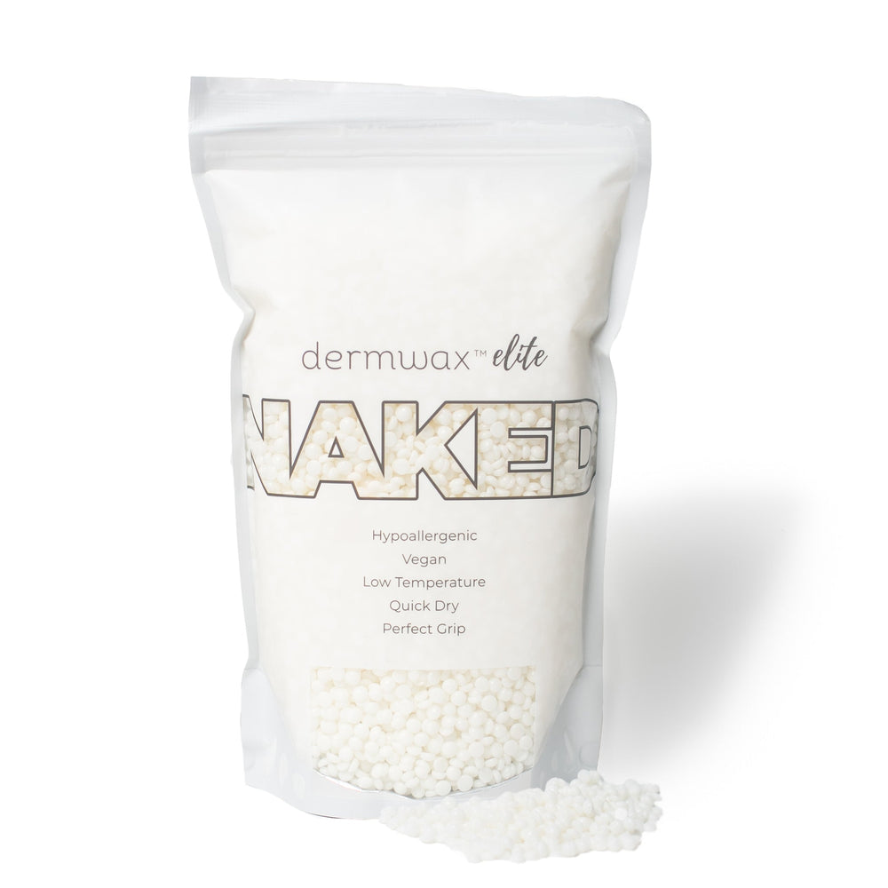 Elite NAKED Shimmer Clear Hard Wax Beads