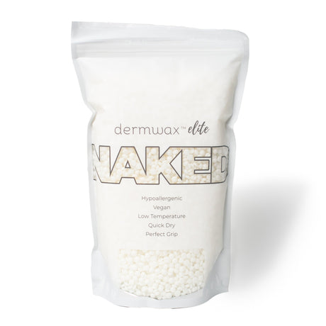 Elite NAKED Shimmer Clear Hard Wax Beads