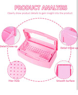 Plastic Sterilizing Tray -Box  Pink