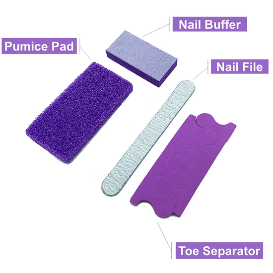 *(Bundle) DND Disposable Pedicure Kit - 4pc Purple