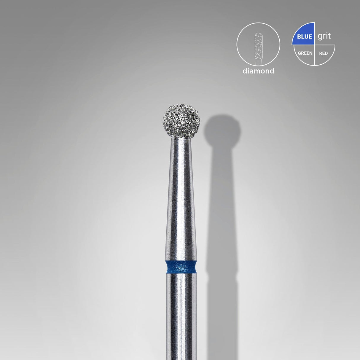 Bit #293 - Diamond Nail Drill Bit Ball Blue, Head Diameter 2,7 mm - EXPERT