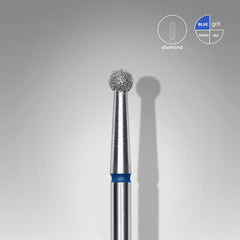 Bit #293 - Diamond Nail Drill Bit Ball Blue, Head Diameter 2,7 mm - EXPERT