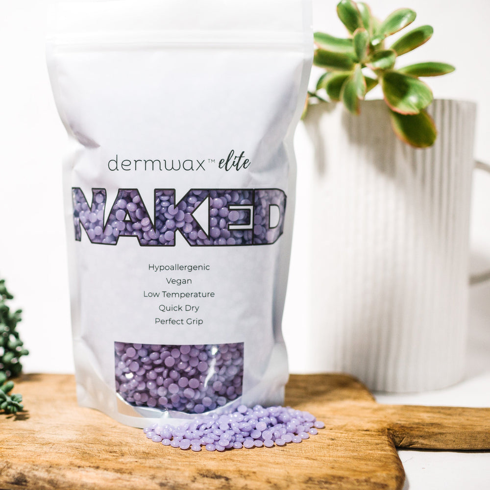 Elite NAKED Sparkle Lilac Hard Wax Beads