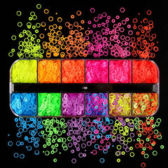 12 Grids Mix Colors Circles Nail  Sequin # 5