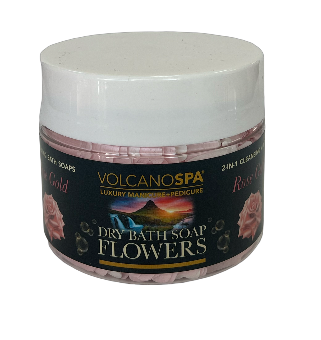 Dry Bath Flower Soap 12oz - Rose Gold CB