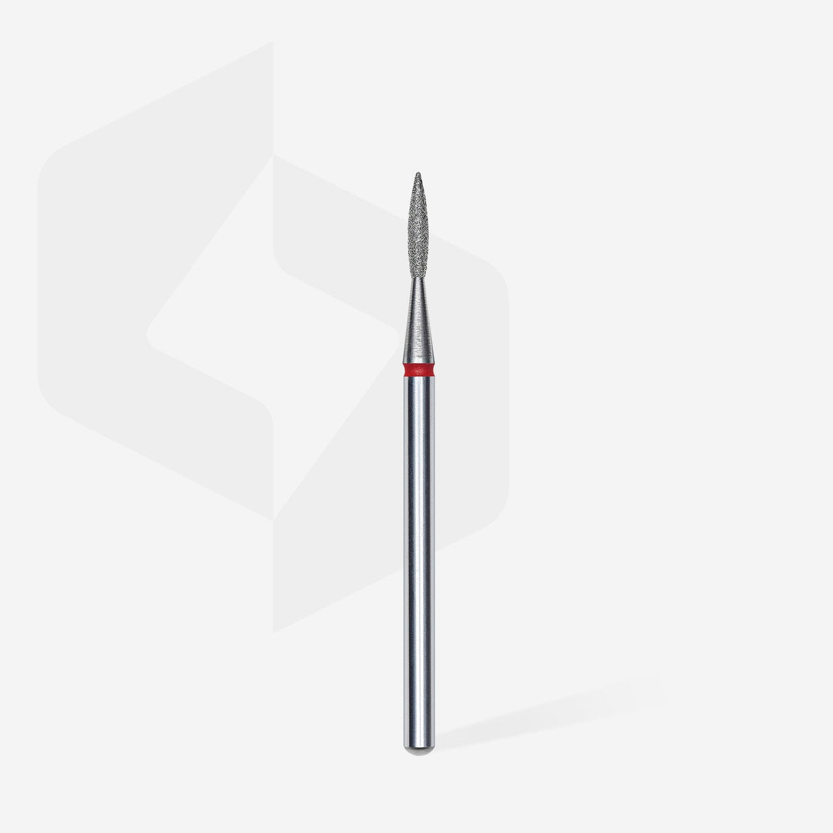 Bit #299 - Diamond Nail Drill Bit Pointed Flame Red, Head Diameter 1,6 mm, Working Part 8 mm - EXPERT
