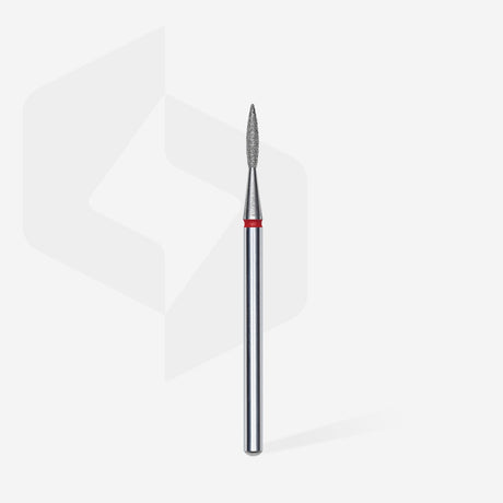 Bit #299 - Diamond Nail Drill Bit Pointed Flame Red, Head Diameter 1,6 mm, Working Part 8 mm - EXPERT