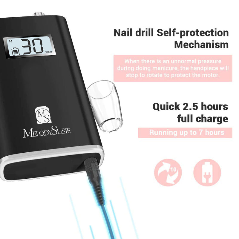 Handpiece ONLY - SR1-Scamander Rechargeable Nail Drill 30,000RPM