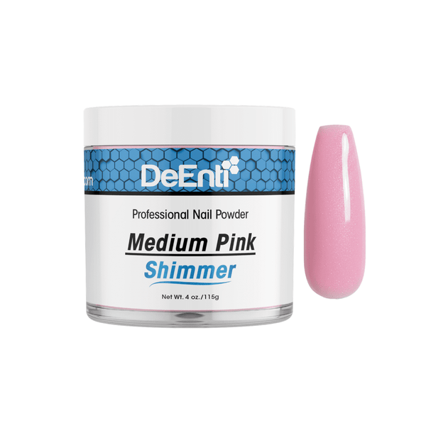 Medium Pink Shimmer Acrylic Powder – 4 oz