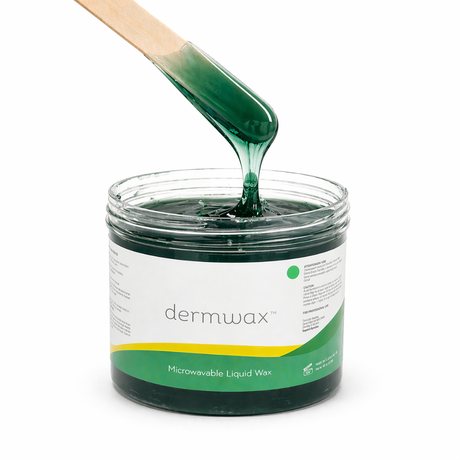 Liquid Azulene Green Microwavable Soft Wax, 15.7 oz