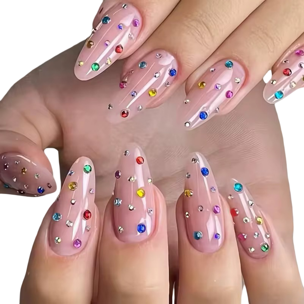 Glass Crystal Nail Rhinestones Mix Colors