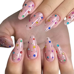 Glass Crystal Nail Rhinestones Mix Colors
