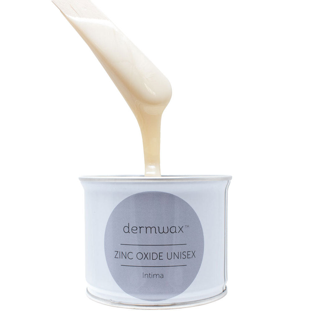 Zinc Oxide Unisex Intima Metallic White Soft Wax, 14oz