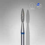 Bit #297 - Diamond Nail Drill Bit Flame Blue, Head Diameter 2,1 mm, Working Part 8 mm - EXPERT
