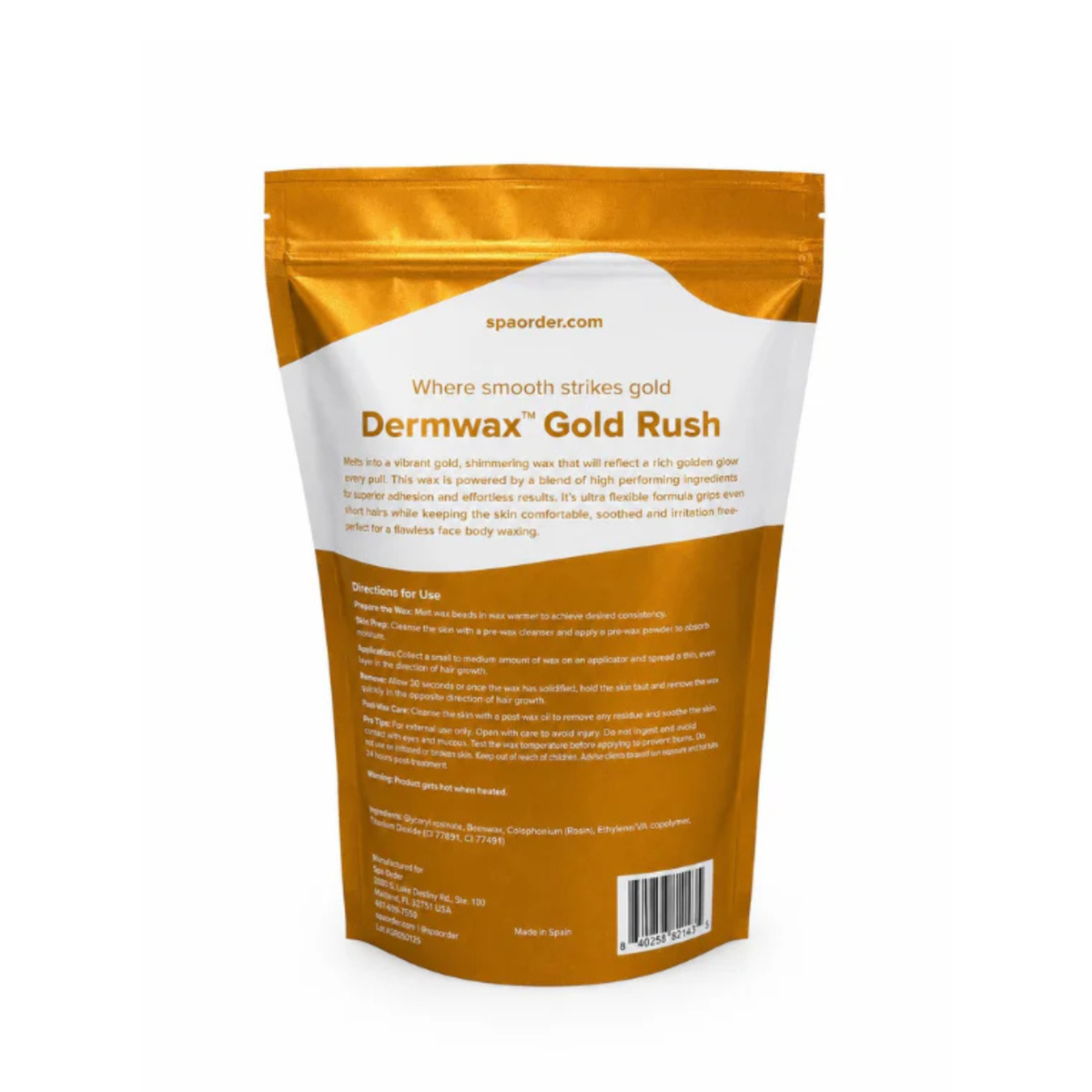 Gold Hard Wax Beads